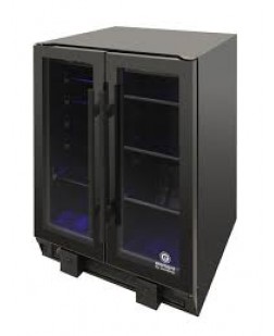 Refroidisseur à Vin et à Boissons à Deux Zones à Écran Tactile de 24" avec Portes Françaises Butler Series Vinotemp ( EL-BWC102-02 )