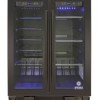 Refroidisseur &agrave; Vin et &agrave; Boissons &agrave; Deux Zones &agrave; &Eacute;cran Tactile de 24" avec Portes Fran&ccedil;aises Butler Series Vinotemp ( EL-BWC102-02 )