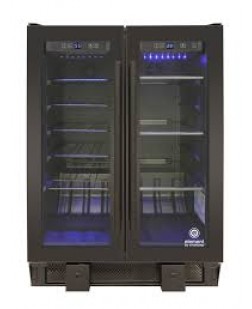 Refroidisseur à Vin et à Boissons à Deux Zones à Écran Tactile de 24" avec Portes Françaises Butler Series Vinotemp ( EL-BWC102-02 )