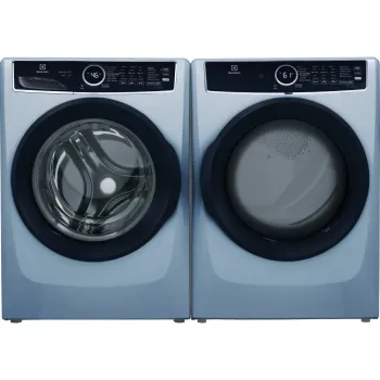 Ensemble Laveuse &agrave; Chargement Frontal de 5,2 Pi&sup3; + S&eacute;cheuse &Eacute;lectrique de 8,0 Pi&sup3; en Bleu Glacier *PRODUIT NEUF* Electrolux ( ELFW7437AG / ELFE743CAG )