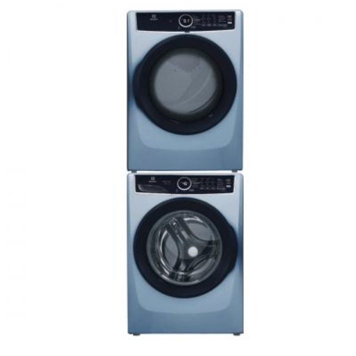 Ensemble Laveuse &agrave; Chargement Frontal de 5,2 Pi&sup3; + S&eacute;cheuse &Eacute;lectrique de 8,0 Pi&sup3; en Bleu Glacier *PRODUIT NEUF* Electrolux ( ELFW7437AG / ELFE743CAG )