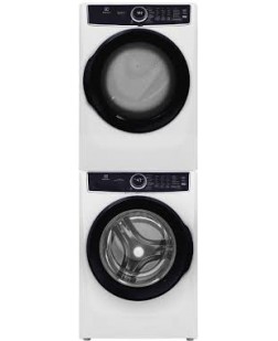 Ensemble Laveuse à Chargement Frontal De 5.2 Pi³ + Sécheuse Électrique De 8.0 Pi³ Blanche Electrolux ( ELFW7626BW / ELFE762CBW )