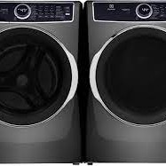 Ensemble Laveuse &agrave; Chargement Frontal De 5.2 Pi&sup3; + S&eacute;cheuse &Eacute;lectrique &agrave; la Vapeur De 8.0 Pi&sup3; Titane Electrolux ( ELFW7637AT / ELFE763CAT )