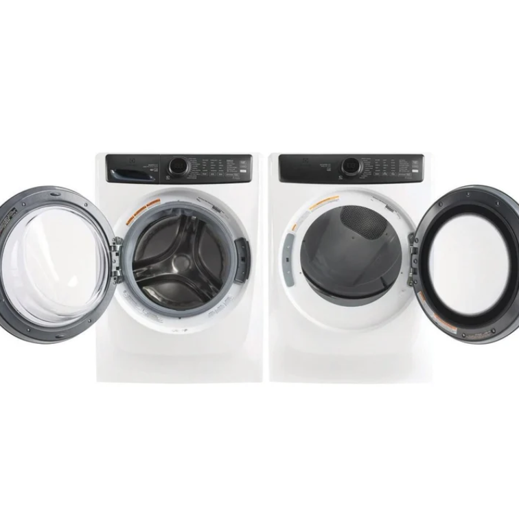 Ensemble Laveuse &agrave; Chargement Frontal de 5,2 Pi&sup3; + S&eacute;cheuse &Eacute;lectrique de 8,0 Pi&sup3; Blanc Electrolux ( ELFW7738AW / ELFE773CAW )
