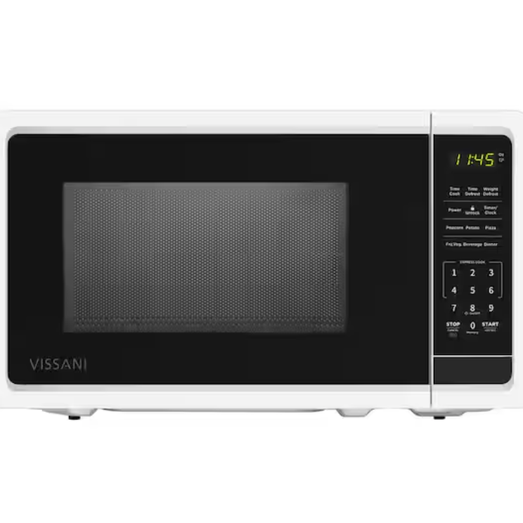Micro Ondes de Comptoir de 0.7 pi&sup3; / 700 Watts Blanc Vissani ( EM720C2KHWCL )