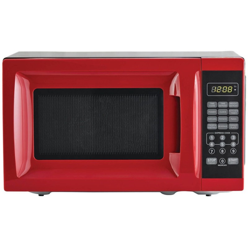 Micro ondes de comptoir de 700 Watts Rouge Mainstays ( EM720CGA-R )