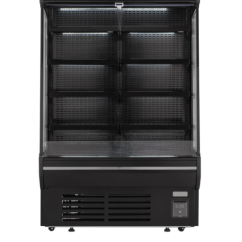 Vitrine R&eacute;frig&eacute;r&eacute;e Commerciale Ouverte de 3.3 pi&sup3; avec Rideau d'Air Frontal en Noir Frigidaire ( FCFDC1550 )