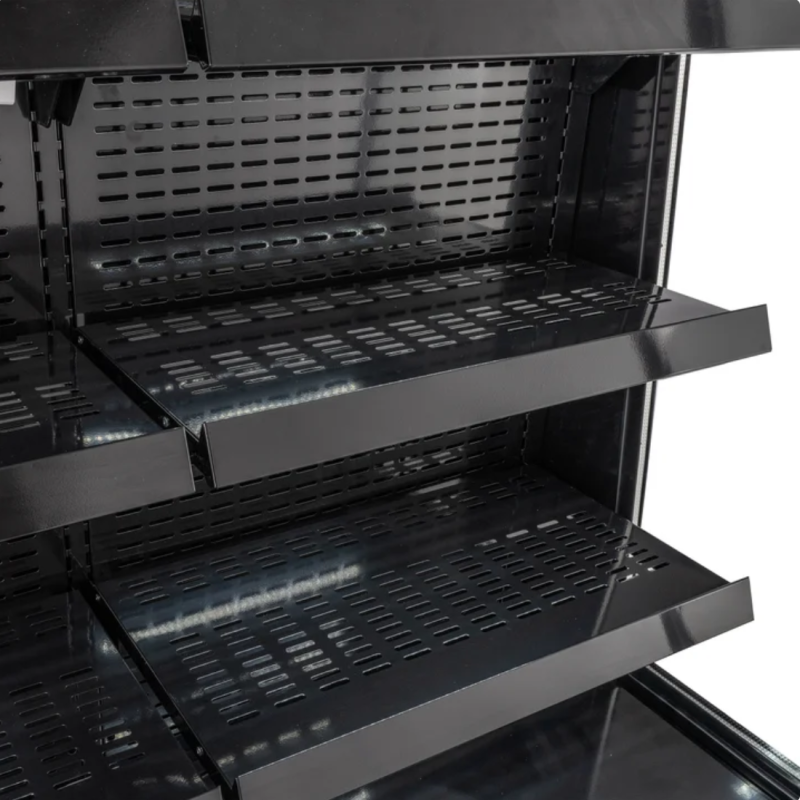 Vitrine R&eacute;frig&eacute;r&eacute;e Commerciale Ouverte de 3.3 pi&sup3; avec Rideau d'Air Frontal en Noir Frigidaire ( FCFDC1550 )