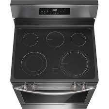 Cuisini&egrave;re &Eacute;lectrique Autonome &agrave; 5 &eacute;l&eacute;ments 5,3 pi&sup3; / 30" Convection et Friture &agrave; l'Air Acier Inoxydable *PRODUIT NEUF* Frigidaire ( FCRE308CAS )