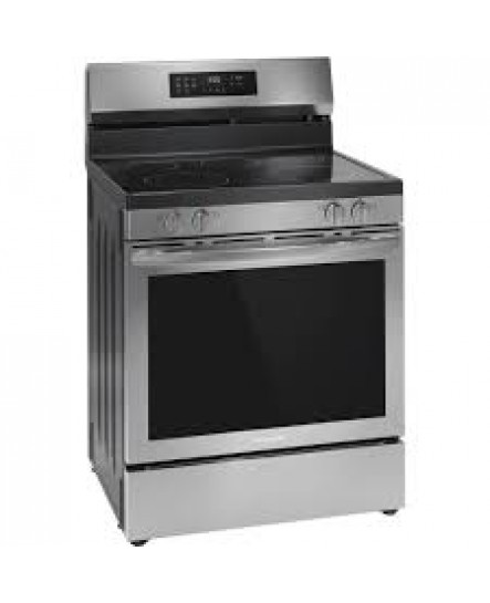 Cuisinière Électrique Autonome à 5 éléments 5,3 pi³ / 30" Convection et Friture à l'Air Acier Inoxydable *PRODUIT NEUF* Frigidaire ( FCRE308CAS )