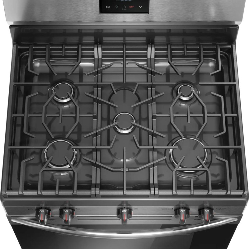 Cuisini&egrave;re au Gaz &agrave; 5 Br&ucirc;leurs de 5.1 pi&sup3; / 30" en Acier Inoxydable Frigidaire ( FCRG3052BSG )