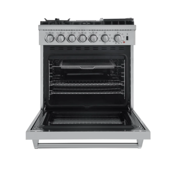 Cuisinière au Gaz Biénergie Autoportante de 30" / 4,32 pi³ en Acier Inoxydable Forno Lazio ( FFSGS6196-30 )