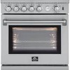 Cuisini&egrave;re au Gaz &agrave; 5 Br&ucirc;leurs de 4,32 pi&sup3; en Acier Inoxydable Forno Lazio ( FFSGS6276-30 )