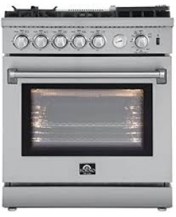 Cuisinière au Gaz à 5 Brûleurs de 4,32 pi³ en Acier Inoxydable Forno Lazio ( FFSGS6276-30 )