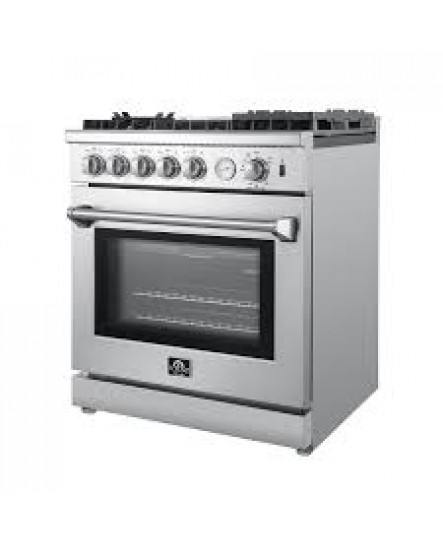 Cuisinière au Gaz à 5 Brûleurs de 4,32 pi³ en Acier Inoxydable Forno Lazio ( FFSGS6276-30 )