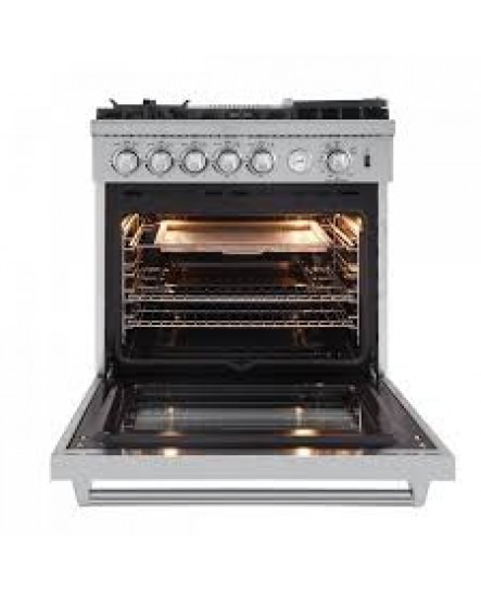 Cuisinière au Gaz à 5 Brûleurs de 4,32 pi³ en Acier Inoxydable Forno Lazio ( FFSGS6276-30 )