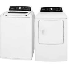 Ensemble Laveuse &Agrave; Chargement Vertical De 4,7 Pi&sup3; Et S&eacute;cheuse De 6,7 Pi&sup3; Blanc Frigidaire ( FFTW4120SW / CFRE4120SW )