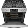 Cuisini&egrave;re au Gaz 5 br&ucirc;leurs / Four &agrave; convection et Friture Air de 5,6 Pi&sup3; en Acier Inoxydable Frigidaire Gallery ( FGGH3047VF )