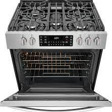 Cuisini&egrave;re au Gaz 5 br&ucirc;leurs / Four &agrave; convection et Friture Air de 5,6 Pi&sup3; en Acier Inoxydable Frigidaire Gallery ( FGGH3047VF )