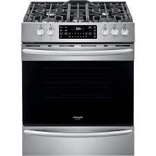 Cuisini&egrave;re au Gaz 5 br&ucirc;leurs / Four &agrave; convection et Friture Air de 5,6 Pi&sup3; en Acier Inoxydable Frigidaire Gallery ( FGGH3047VF )