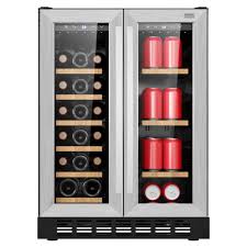 Centre de Boissons et de Vin &agrave; 2 Zones de 5,3 Pi&sup3; avec Porte en Verre / Acier Inoxydable Frigidaire Gallery ( FGMIS500 )