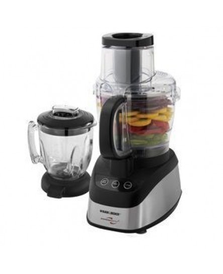 Robot Culinaire / Mélangeur PowerPro 2 en 1 600 Watts Noir Black & Decker ( FP5500BC )