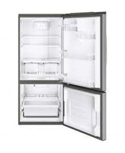 Réfrigérateur à congélateur en bas de 20,9 pi³ / 30 po avec Éclairage DEL en Acier Inoxydable de GE ( GBE21AYRKFS )