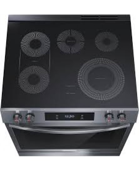 Cuisinière Électrique de 6,2 Pi³ avec Convection Totale en Acier Inoxydable Noir *PRODUIT NEUF* Frigidaire Gallery ( GCFE306CBD )