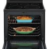 Cuisini&egrave;re &Eacute;lectrique de 5,7 pi&sup3; Four Convection / Friture &agrave; Air en Acier Inoxydable Noir Frigidaire Gallery  ( GCRE306CAD )