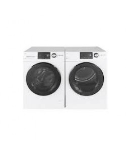 Ensemble Laveuse &Agrave; Chargement Frontal De 2.8 Pi&sup3; + S&eacute;cheuse Frontal De 4.1 Pi&sup3; Blanche GE ( GFW148SSMWW / GFD14JSINWW )