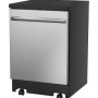 Lave-vaisselle Portatif de 24" / 54 dB Acier Inoxydable GE ( GPT225SSLSS )