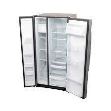 R&eacute;frig&eacute;rateur C&ocirc;te &agrave; C&ocirc;te 23 pi&sup3; / 33" avec Distributeur Eau et Gla&ccedil;ons *PRODUIT NEUF* GE ( GSS23GYPFS )