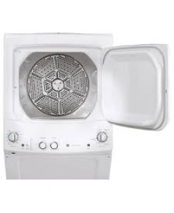 Buanderie Superposée de 27" Laveuse de 4.4 pI³ Et Sécheuse Électrique de 5,9 pI³ Blanche GE ( GUV27ESMWWW )