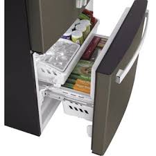 R&eacute;frig&eacute;rateur de 18.6 pi&sup3; / 33" &agrave; Profondeur de Comptoir Ardoise GE ( GWE19JMLES )