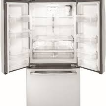 R&eacute;frig&eacute;rateur de 18.6 pi&sup3; &agrave; portes fran&ccedil;aises et profondeur de comptoir en acier inoxydable GE ( GWE19JSLSS )