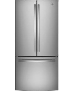 Réfrigérateur de 18,6 pi³ / 33" à Profondeur de Comptoir en Acier Inoxydable Résistant aux Traces de Doigts GE ( GWE19JYLFS )