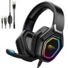Casque d'&Eacute;coute de Jeux Professionnel avec Microphone S&eacute;rie LED *PRODUIT NEUF* Havit ( H659D )