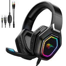Casque d'&Eacute;coute de Jeux Professionnel avec Microphone S&eacute;rie LED *PRODUIT NEUF* Havit ( H659D )