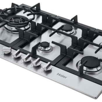 Surface de cuisson au gaz de 30 po / 5 br&ucirc;leurs en acier Inoxydable * PRODUIT NEUF * Haier ( HCC3230AGS )