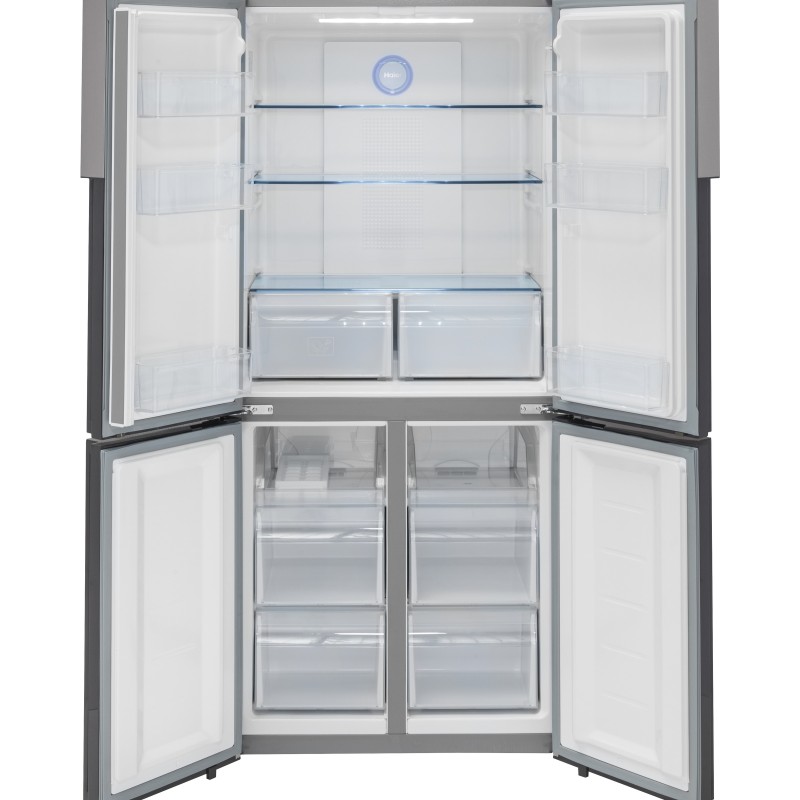 R&eacute;frig&eacute;rateur de 16,4 pi&sup3; / 33" &agrave; 4 portes et &agrave; Profondeur de Comptoir en Acier Inoxydable de Haier ( HRQ16N3BGS )