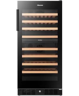 Refroidisseur &agrave; Vin de 8,5 pi&sup3; / Capacit&eacute; de 76 Btl. Encastrable ou Autonome Double Zone Wi-Fi Hisense ( HWD076N3ASD )