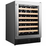 Refroidisseur &agrave; vin de 54 bouteille avec Porte R&eacute;versible en Acier Inoxydable Hisense ( HWS54029SS )