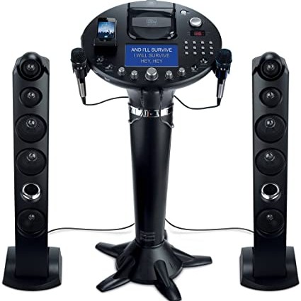 Syst&egrave;me de KARAOK&Eacute; avec 2 micros et &Eacute;cran couleur de 7" Singing Machine ( ISM1028XA )