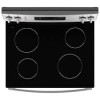 Cuisini&egrave;re &Eacute;lectrique de 5 pi&sup3; / 30" Auto-Nettoyante et 4 Br&ucirc;leurs en Acier Inoxydable GE ( JCB630SVSS )