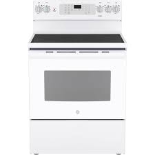 Cuisini&egrave;re &agrave; Convection &Eacute;lectrique de 5.0 pi&sup3; Autonettoyante en Blanc GE ( JCB840DVWW )