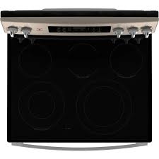Cuisini&egrave;re de 5.0 pi&sup3; / 30" &agrave; Convection Europ&eacute;enne V&eacute;ritable et Friture &agrave; Air Ardoise GE ( JCB840ETES )