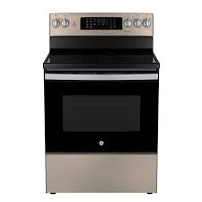 Cuisini&egrave;re de 5.0 pi&sup3; / 30" &agrave; Convection Europ&eacute;enne V&eacute;ritable et Friture &agrave; Air Ardoise GE ( JCB840ETES )