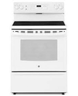 Cuisinière Électrique Autonome 5 pi³ / 30 po Blanche GE ( JCBS630DKWW )
