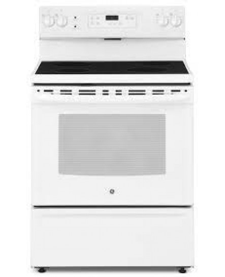 Cuisinière Électrique Autonome 5 pi³ / 30 po Blanche GE ( JCBS630DKWW )