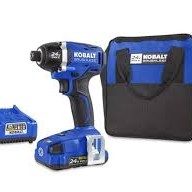 Perceuse &agrave; Percussion 24 V Sans Fil &agrave; Vitesse Variable Sans Balais avec &Eacute;tui Souple *PRODUIT NEUF* Kobalt ( KID 1324A-03 )